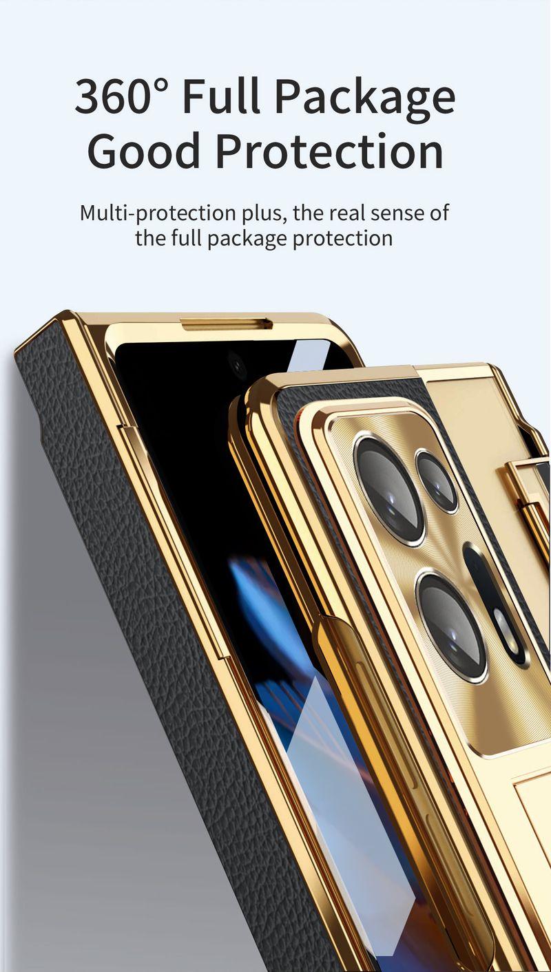 Pro Oppo Find N2 Luxusní obchodní multifunkční tvrzený ochranný kryt obrazovky, držák fólie na telefon, kryt_voghion.com