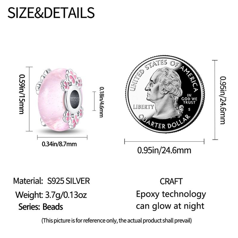 Gioielli da donna con perline di vetro luminose, ciondolo Queen, nuovo bracciale con perline in argento placcato rame e famiglia Pan_voghion.com