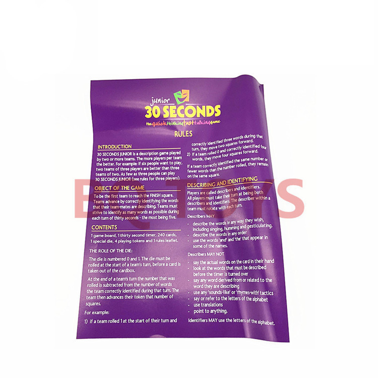 Party Games Crazy 30 Seconds English Game Card Thinking Engelska Party Board Game English 30 SECONDS GAME_voghion.com