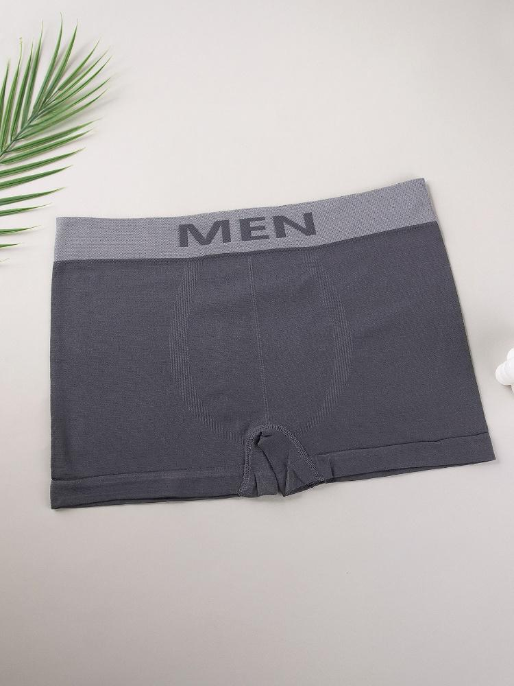 Roupa íntima e pijamas Cuecas boxer sem costura Cuecas boxer de alta elasticidade Cuecas sensuais_voghion.com