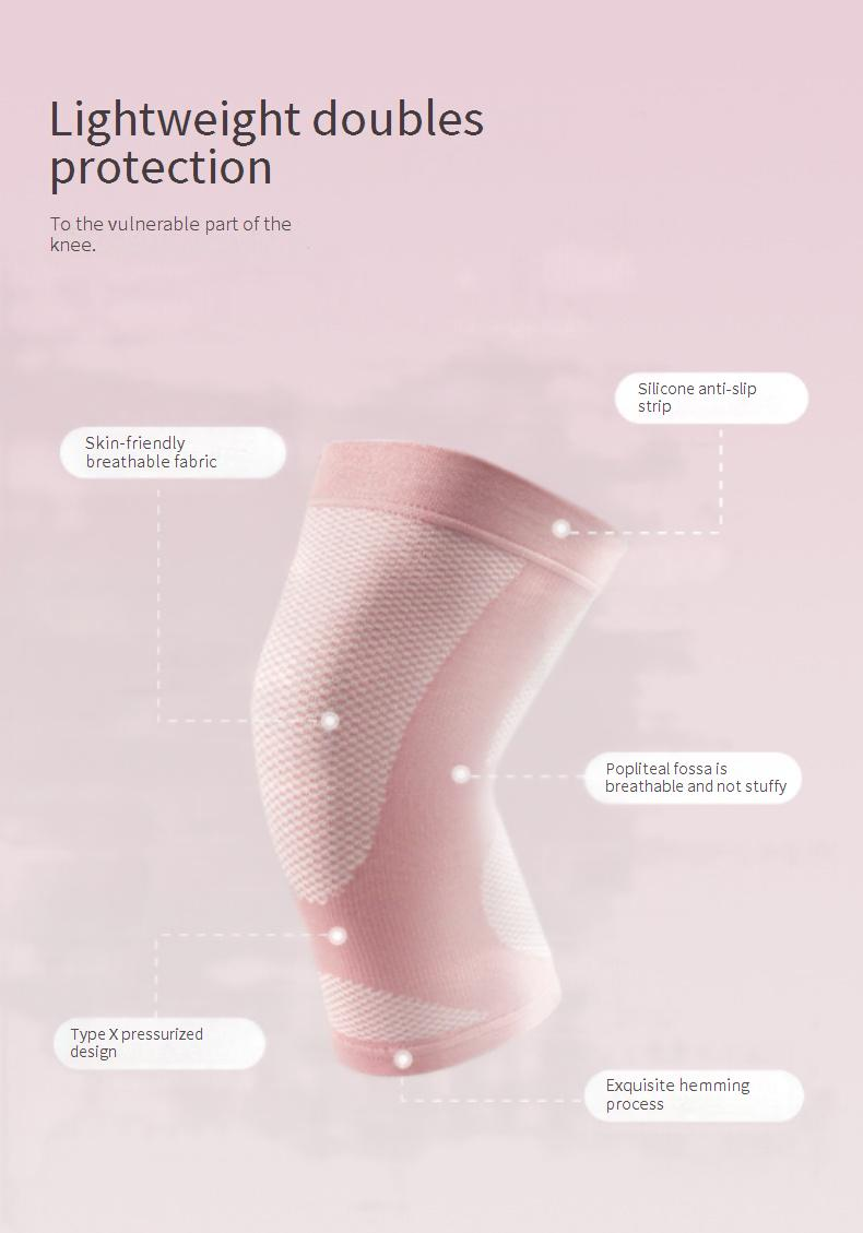 Ultradünne, atmungsaktive Kniebandage für Damen und Herren – hochelastischer, rutschfester Gelenkschutz für Laufen, Tennis, Badminton_voghion.com