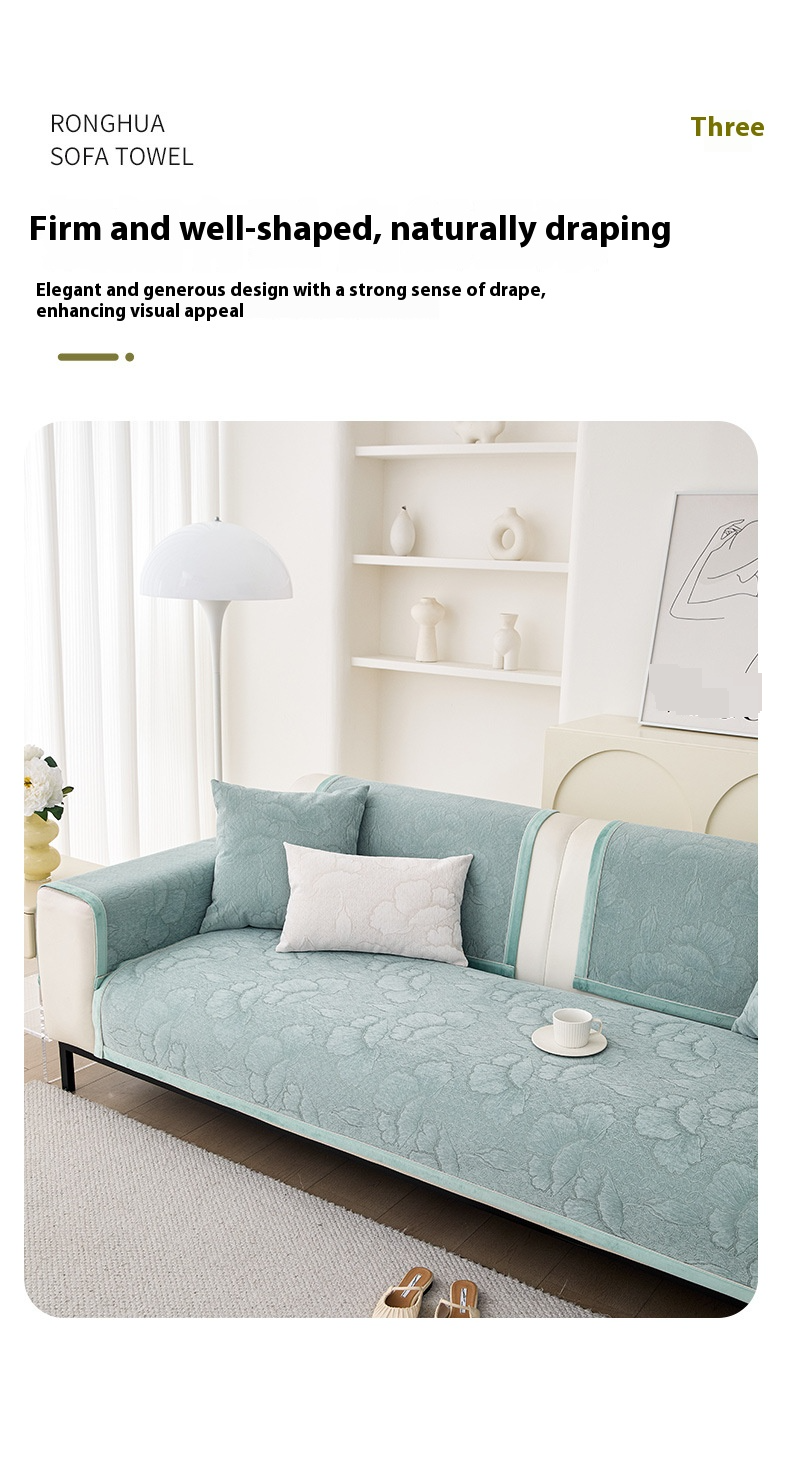 Set di fodere per divano in ciniglia - Protezione per divano antiscivolo e antigraffio (vestibilità modulare, 3 pezzi, oltre 20 misure, colori moderni e solidi)_voghion.com