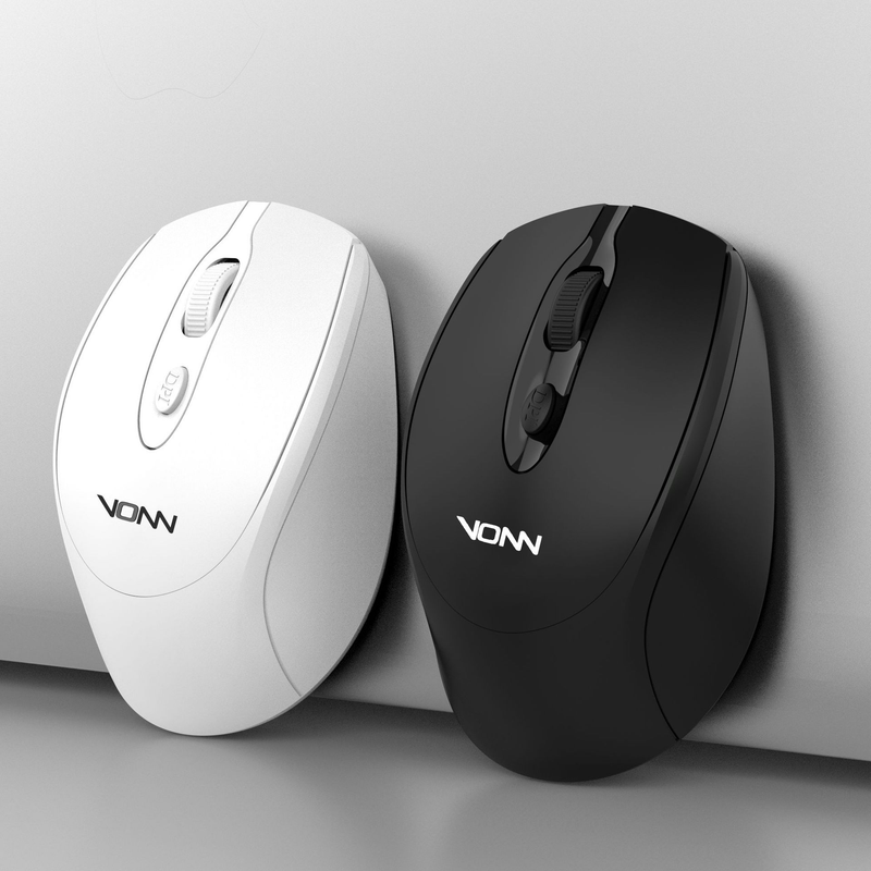 Wireless Rechargeable Mouse For Laptop, 2.4G Bluetooth Silent Gaming & Office Mouse, Ergonomic Design, 1200DPI, Compatible With PC/Tablet_voghion.com