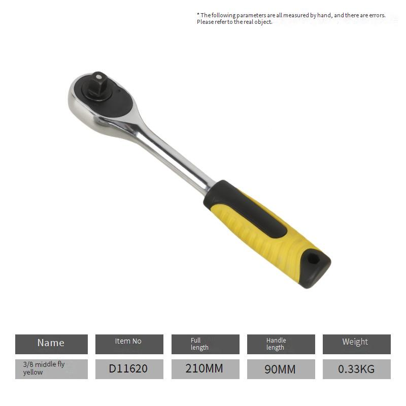 High Carbon Steel Ratchet Wrench Set - Ergonomic Hand Tool Kit With Small, Medium & Large Sockets For Smooth Fastening_voghion.com