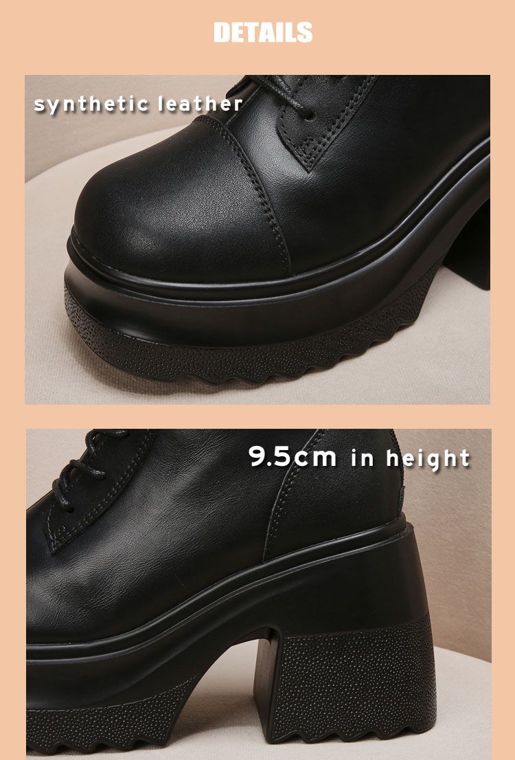 【9.5cm Heel Lift】Women's Faux Fur Martens 25 Winter New Arrival Versatile Thick Soles Mid-Calf Elastic Boots_voghion.com