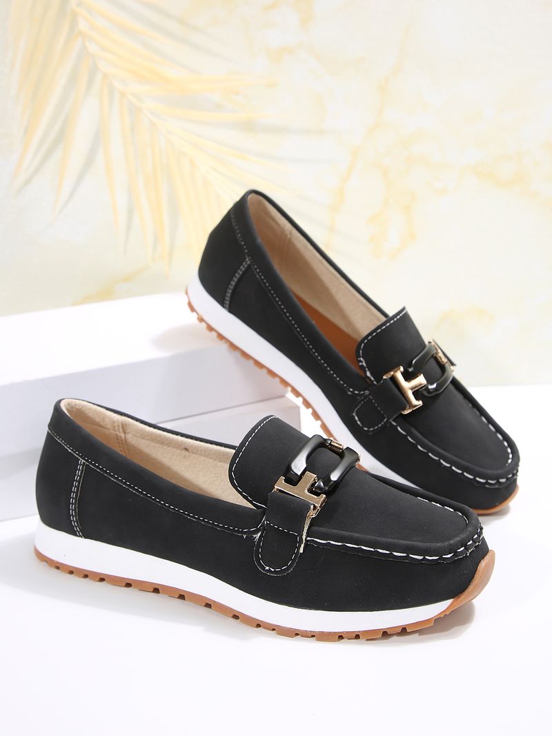 Fashion Fit Single für Frauen 24 neue runde Zehenpartie Mode lässig Plus Size Le Fu Dou Schuhe kleiner Duftstil_voghion.com