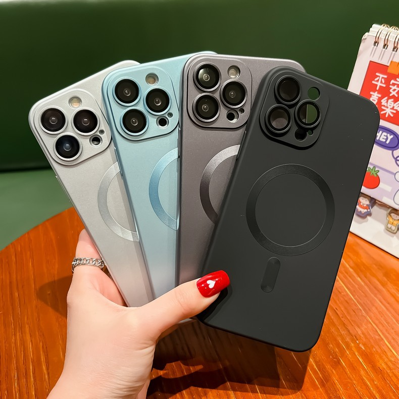 Funda NeoGear compatible con iPhone 17 magnético, de silicona mate, cobertura total, iPhone 15 Pro Max, iPhone 16 y iPhone 14 (nuevo modelo)._voghion.com