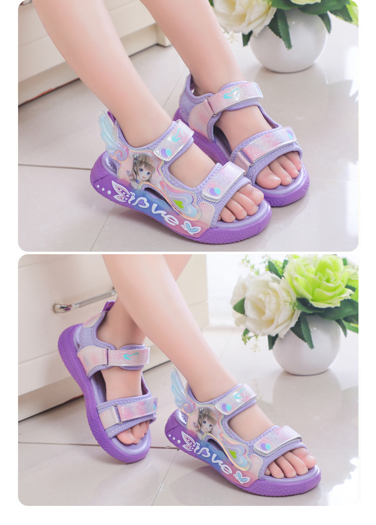 2023 Sommer Neue Love Girl Sha Rutschfeste, vielseitige Sandalen für kleine und mittelgroße Prinzessinnenschuhe für Kinder_voghion.com