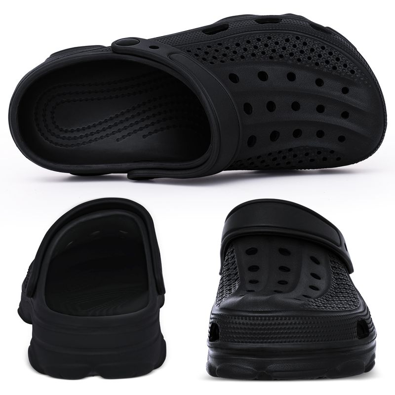 Bebealy Men Hole Clogs Slippers Men Garden Shoes For Men Arch Support Slides Summer Fashion Beach Slippers Non-slip EVA Slippers_voghion.com