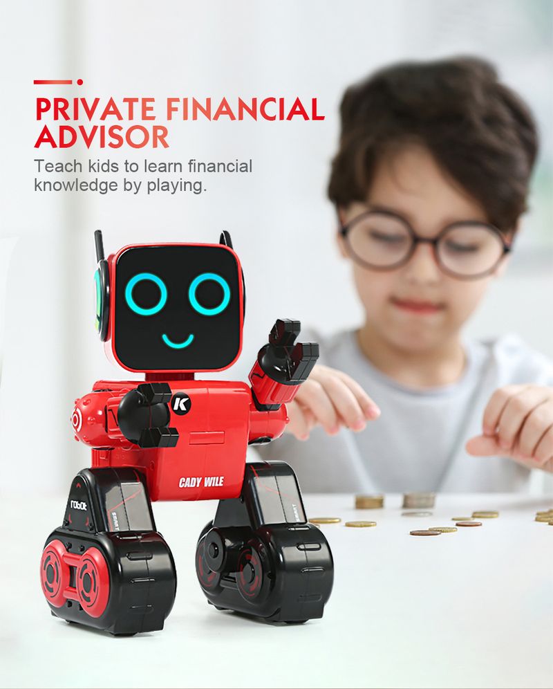 Robot RC Robot telecomandato intelligente per bambini R4 Macchina per cantare e ballare Programmazione per raccontare storie_voghion.com