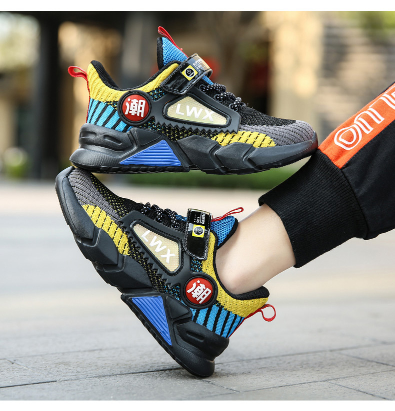 Mutter & Kinder Jungen schuhe Sommer kinder einzigen mesh hohl casual sport schuhe fliegen woven mesh atmungsaktive laufschuhe_voghion.com