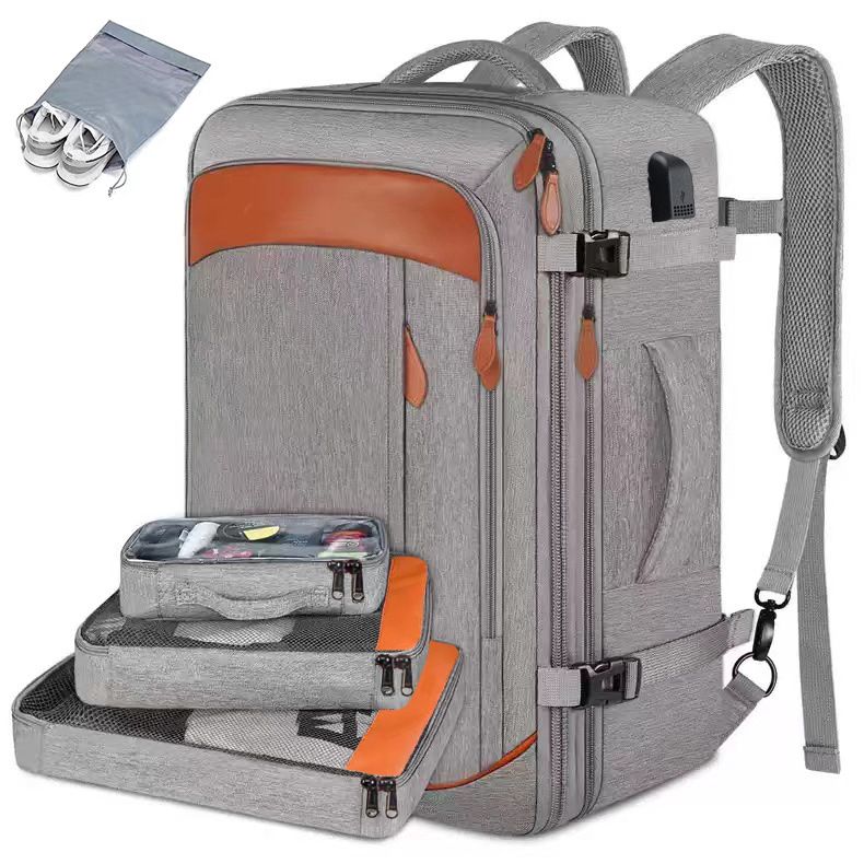 Zaino unisex per laptop resistente all'acqua con ampio scomparto per viaggi e lavoro, borsa portaoggetti multi-pezzo compatibile con laptop da 16 pollici_voghion.com