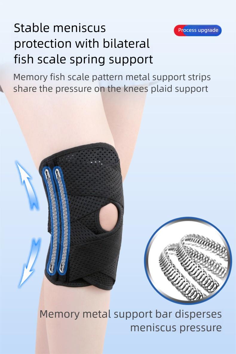 Sports Pads Meniscus Running Basketball Special Protective Gear Joint Fixation Patella Strap Thin Knee Protector_voghion.com