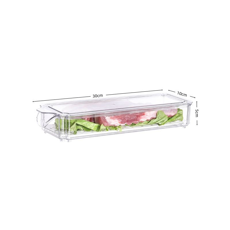 Multi Purpose Long Refrigerator PET Fresh Fruit And Vegetable Storage Box Home Kitchen Refrigerated Fresh Keeping Box Plastic Box_voghion.com