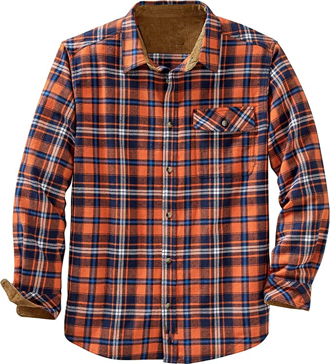 Neue einreihige, karierte Hemdjacke mit langen Ärmeln und lockerer Passform für Herren im Frühlings- und Herbststil_voghion.com