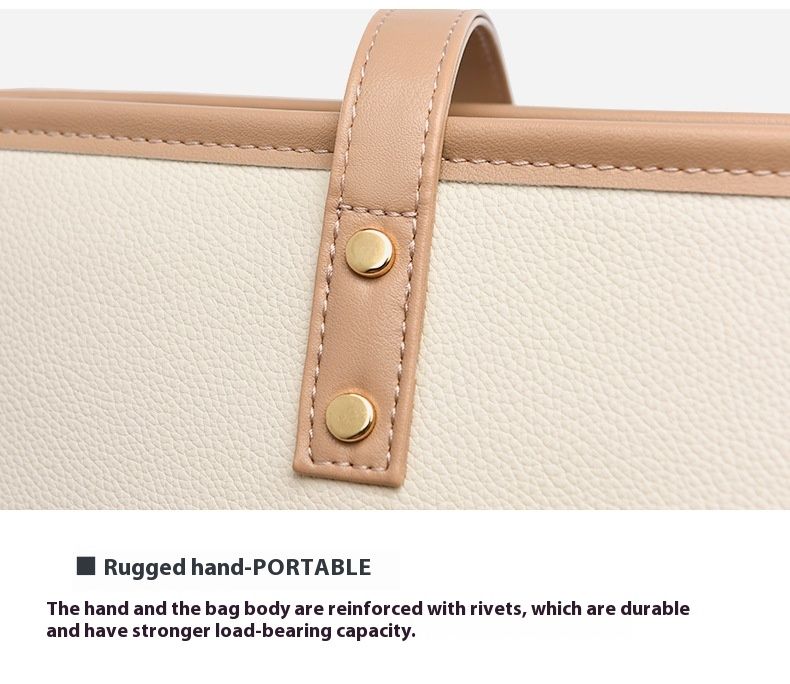 New Minimalist Tote Computer Bag With Large Capacity PU Women's Briefcase 14 Inches 15.6 Inches Shock-absorbing Laptop Bag_voghion.com