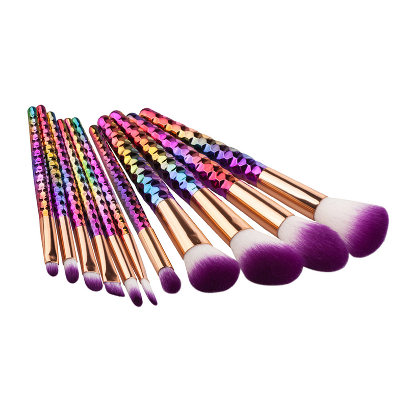 Set di pennelli per trucco a nido d'ape da 11 pezzi Strumenti per il trucco Forniture di bellezza per il trucco Pennello per ombretto GUJHUI_voghion.com