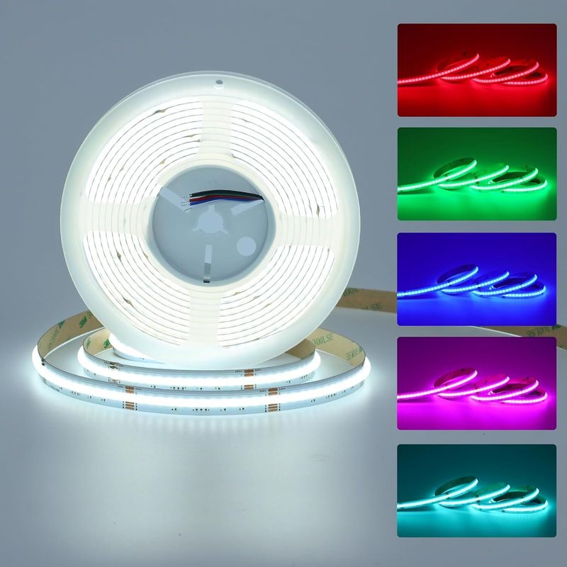 5m-20m 24V RGBW COB LED Streifen Licht 4 In 1 Farbwechsel Band Lichter Multicolor_voghion.com