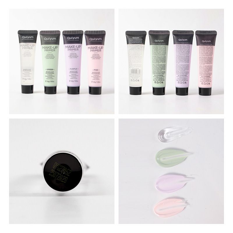 QUIYUM Makeup Primer 4 Kleuren (Kleurendoos) 30g Hydraterende en licht hydraterende hydraterende primer_voghion.com