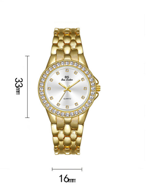 Bracciale da donna di lusso leggero con scala di diamanti e diamanti Emoji People Gift Orologio al quarzo con doppio pulsante a forma di farfalla in lega_voghion.com