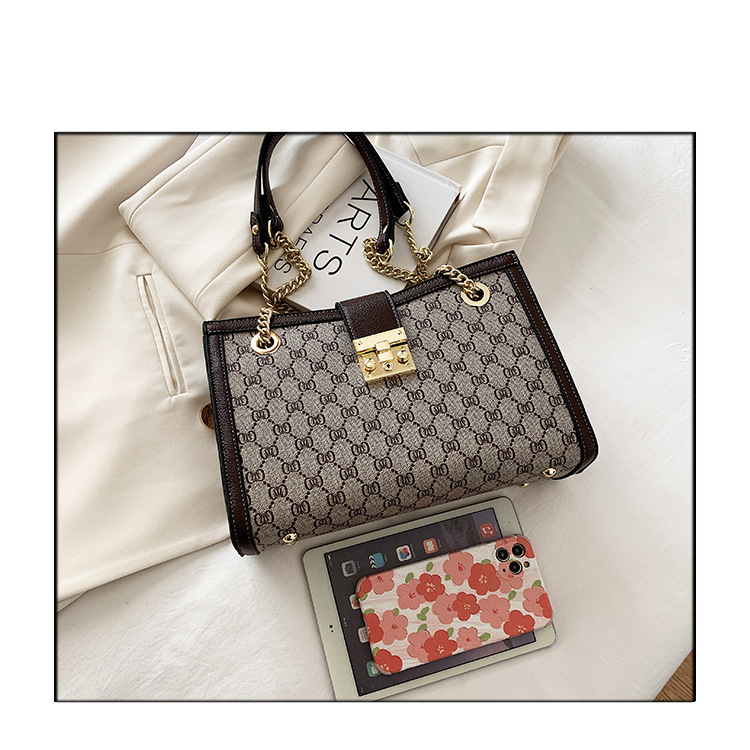 High-quality Bags For Women 2023 New Fashion Live Broadcast Large-capacity Tote Bag Printed Chain Portable Shoulder Bag For Women_voghion.com
