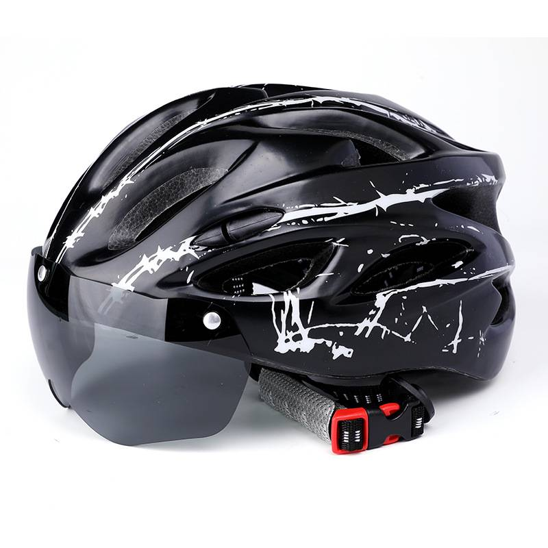 Casque d'équitation de style extraterrestre cool forme intégrée casque de vélo de route de montagne pour hommes et femmes équipement d'équitation magnétique_voghion.com