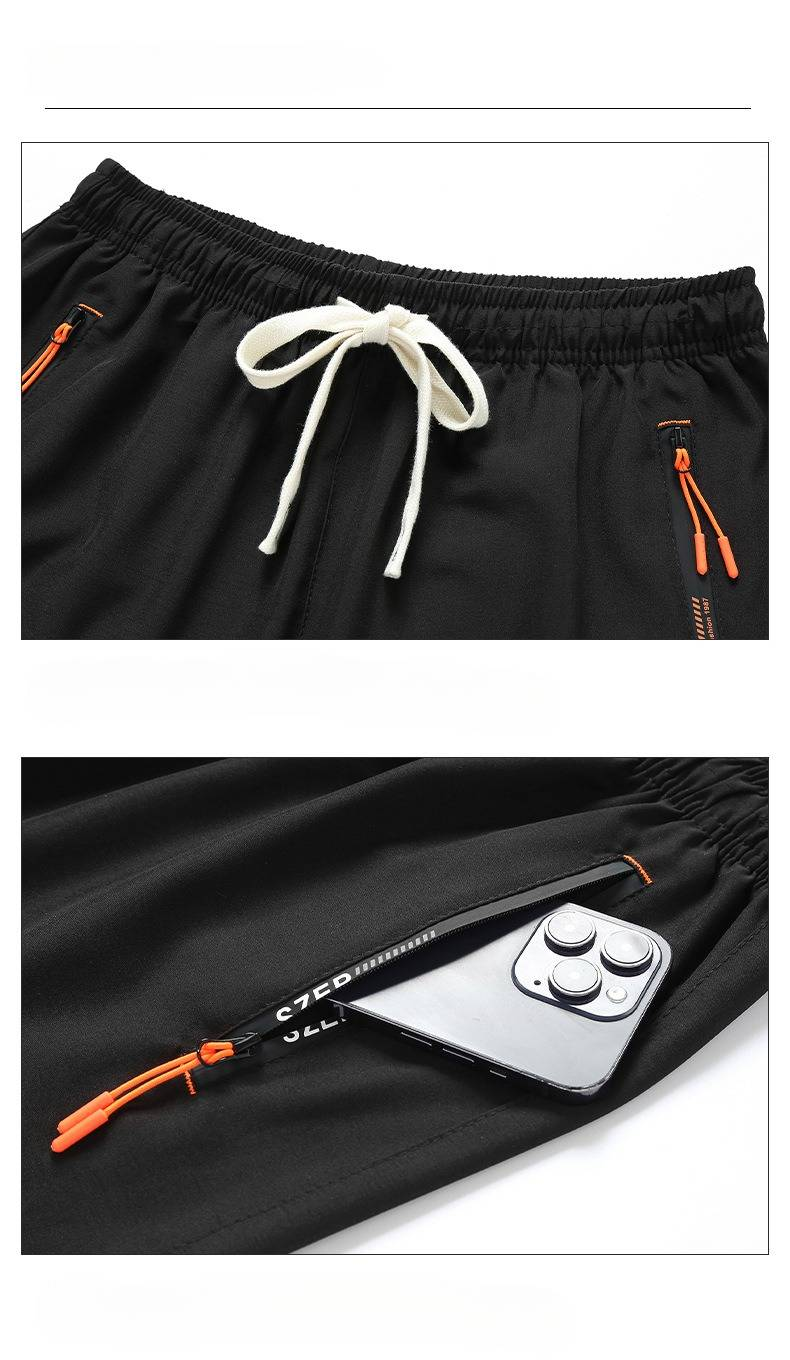 Herrenbekleidung Neue Plus Size Ice Silk Casual Shorts Sommer Dünne Schnelltrocknende Sport-Stretch-Shorts_voghion.com