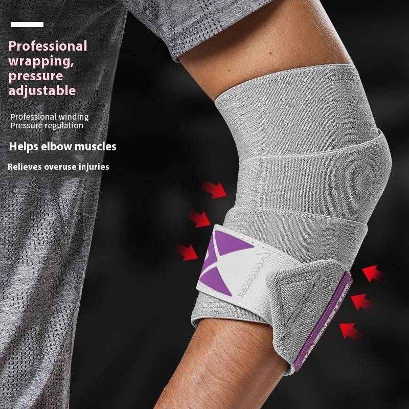 Kompressions-Ellenbogenbandagen für Gewichtheben und Fitnessstudio – atmungsaktive Unterstützung für Bankdrücken, Kniebeugen, Kreuzheben (Grau/Schwarz/Olivgrau, Einheitsgröße)_voghion.com