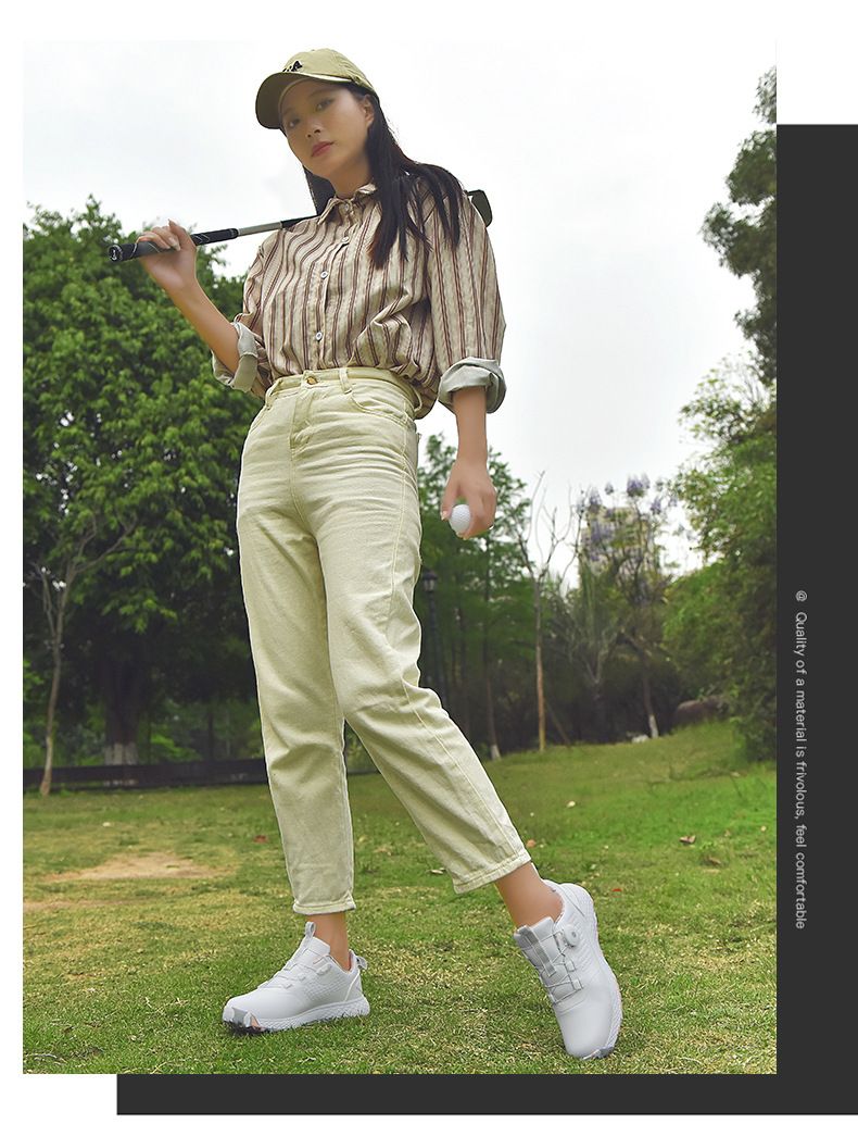 Golf Shoes For Men And Women With Waterproof Rotating Buttons, Couple's Golf Shoes, Casual Sports Shoes_voghion.com