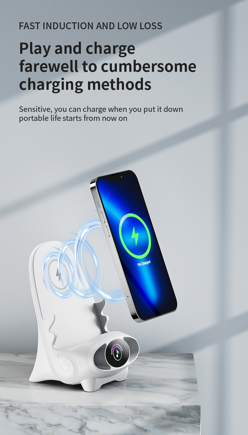 15 W gyorstöltés 15 W vezeték nélküli töltő hordozható mini szék vezeték nélküli töltő asztali mobiltelefon tartó_voghion.com