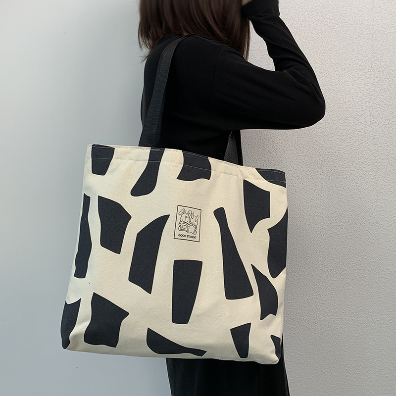 Tela da donna monospalla per lezione, outfit da studentessa universitaria, stile coreano Instagram con cerniera, design artistico,_voghion.com
