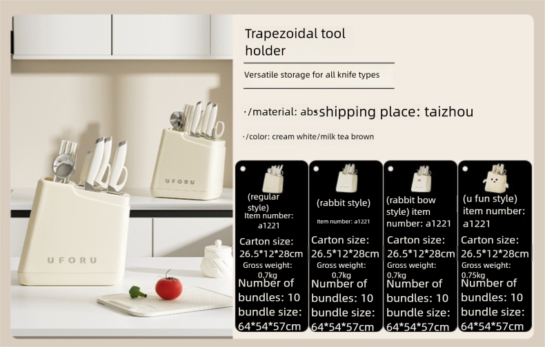 Portaoggetti integrato multifunzionale per coltelli e bacchette in plastica drenabile per uso alimentare da cucina_voghion.com
