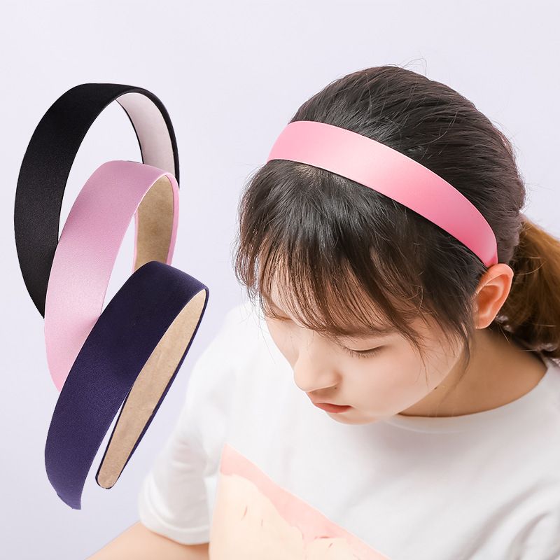 Einfarbiger Stoff im koreanischen Stil Internet-Berühmtheit bunte schlichte Mädchen monochrome Stirnband weiblich_voghion.com
