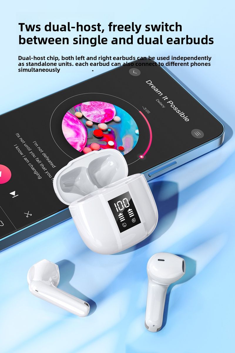 【High Quality】 OEM Custom 2025 New TWS Bluetooth Earphones 5.3 Private Mold Wireless High-Quality Sound Noise Cancelling_voghion.com