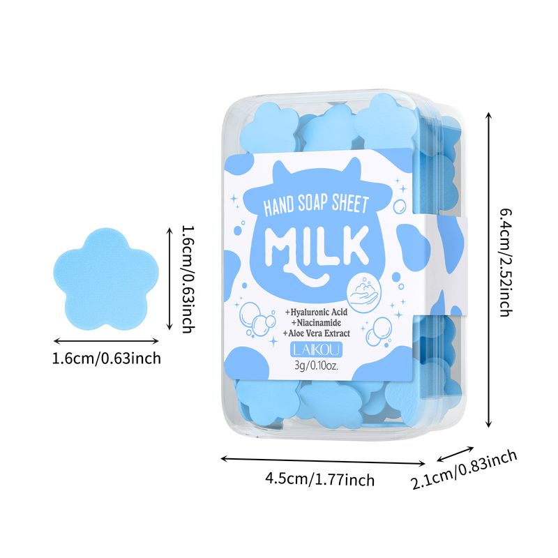 Scrubs & Bodys Treatments Disposable Milk Flavored Soap Tablets Portable Soap Paper Students And Children Carry Mini Petal Hand Washing Tablets_voghion.com