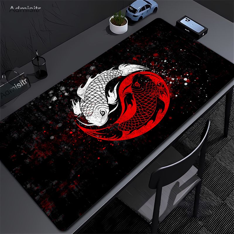 Fish Anime Mouse Pad Pc Gaming Accessories PC Gamer Cartoon Deskmat Computer Rubber Desk Mat Laptop Keyboard Mousepad_voghion.com