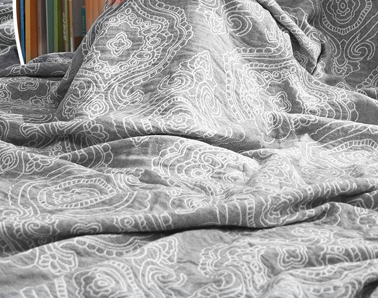 Blankets Pure Cotton Breathable Quilt Adult Lunch Sofa Blanket Summer Towel Single Double Bed Sheet_voghion.com