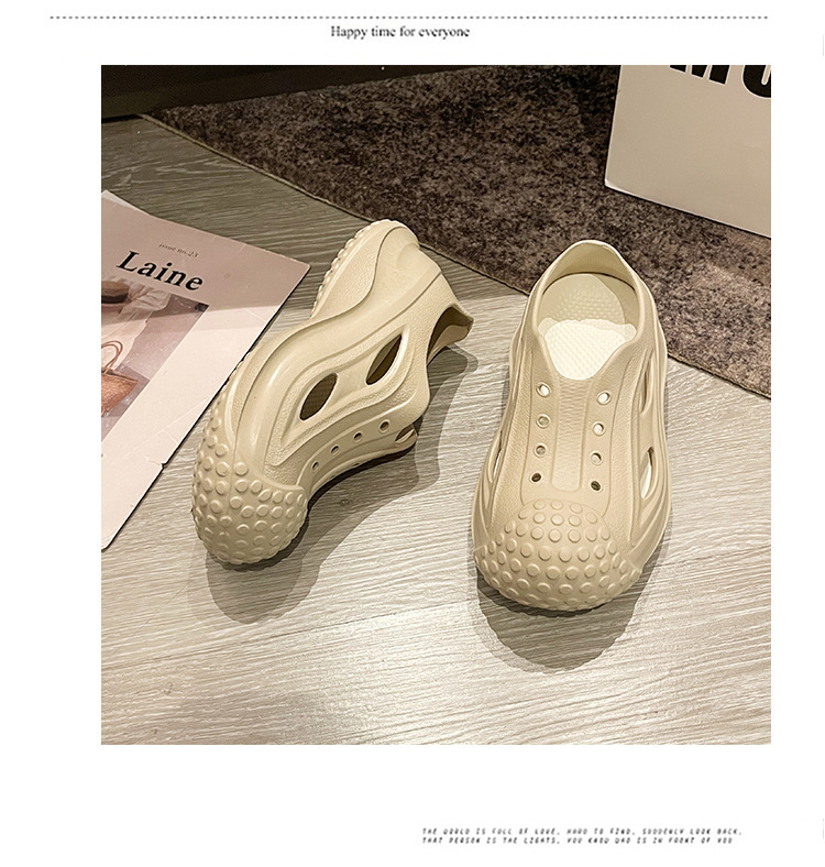 2024 neue Sandalen im Sommerstil mit Plateausohle und weicher Sohle, Strandsandalen zum Reinschlüpfen, stille Paarschuhe_voghion.com