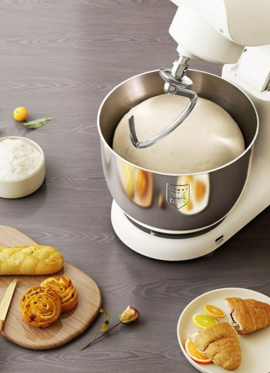 Robot pâtissier multifonction entièrement automatique Home Chef : pétrissage, crème, fouettage du lait frais, mixage de la viande_voghion.com