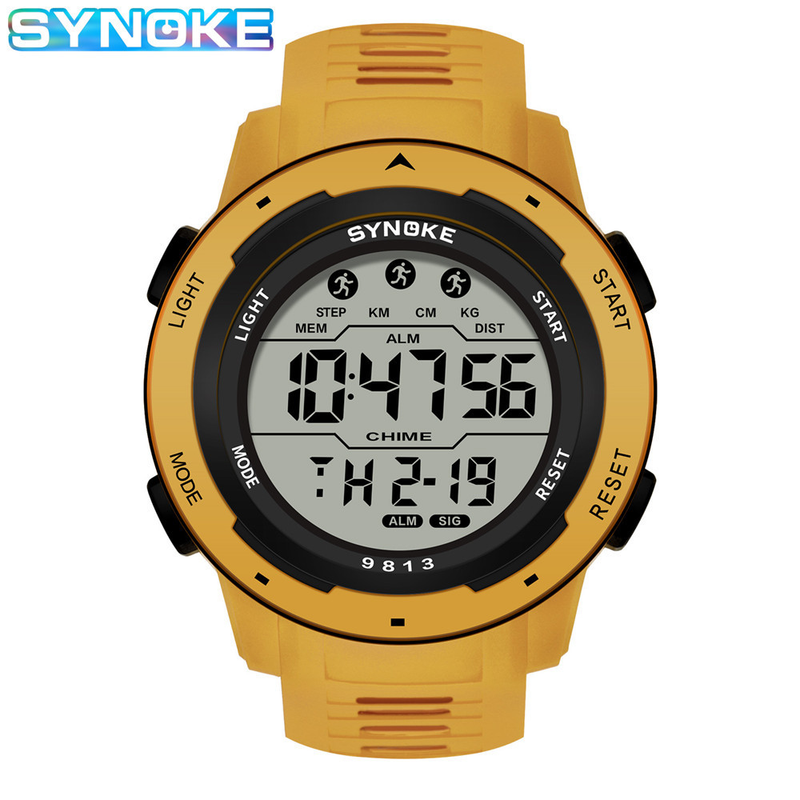 Factory Goods Men's Sports Electronic Multi-Function Waterproof Luminous Large Screen Outdoor Hiking Watch Running_voghion.com