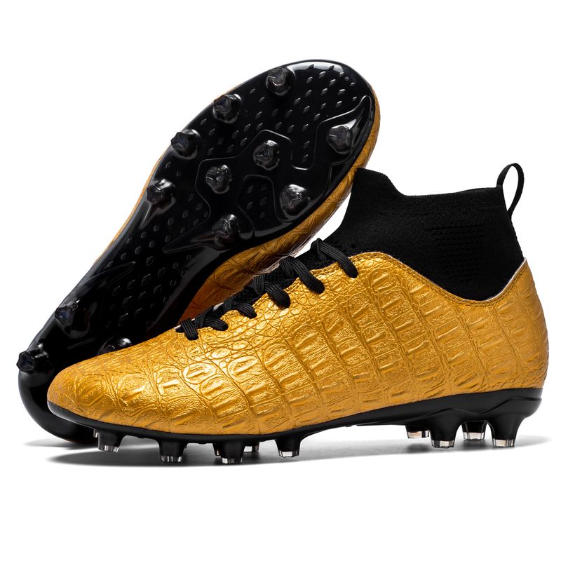 Grenzüberschreitende große High-Top-Fußballschuhe für Männer und Frauen mit langen Nägeln und Kunstrasen für professionelle Spieltrainings_voghion.com