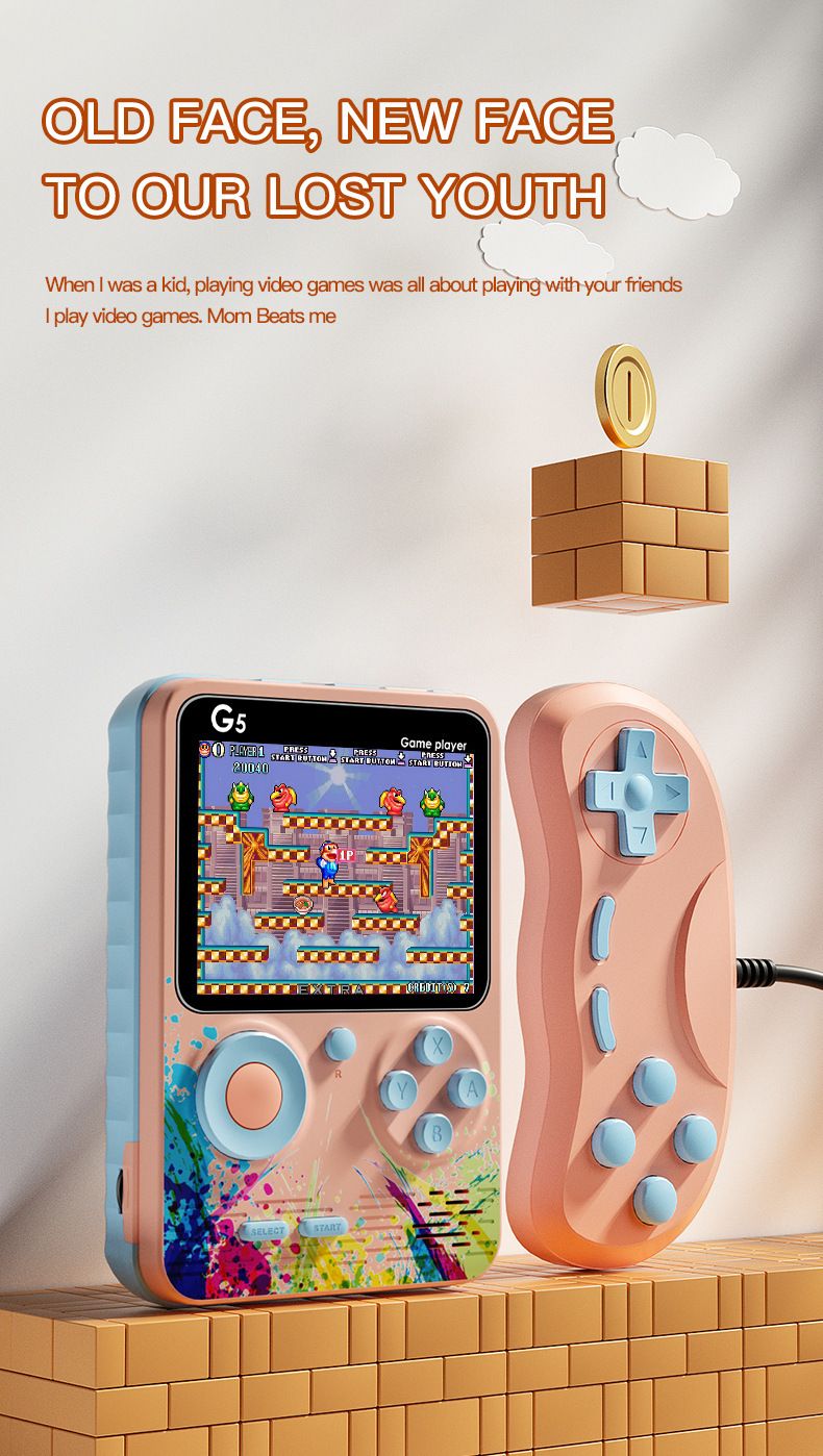 G5 500in-1 nostaljik ekran konsolu el tipi renkli renk eşleştirme oyunu_voghion.com
