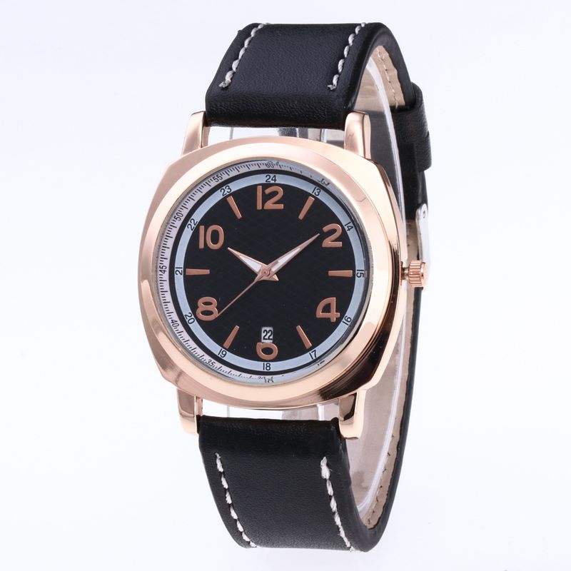 Men's Belt Square Digital Calendar Men's Watch Steel Belt Calendar Men's Watch A Generation No Logo_voghion.com