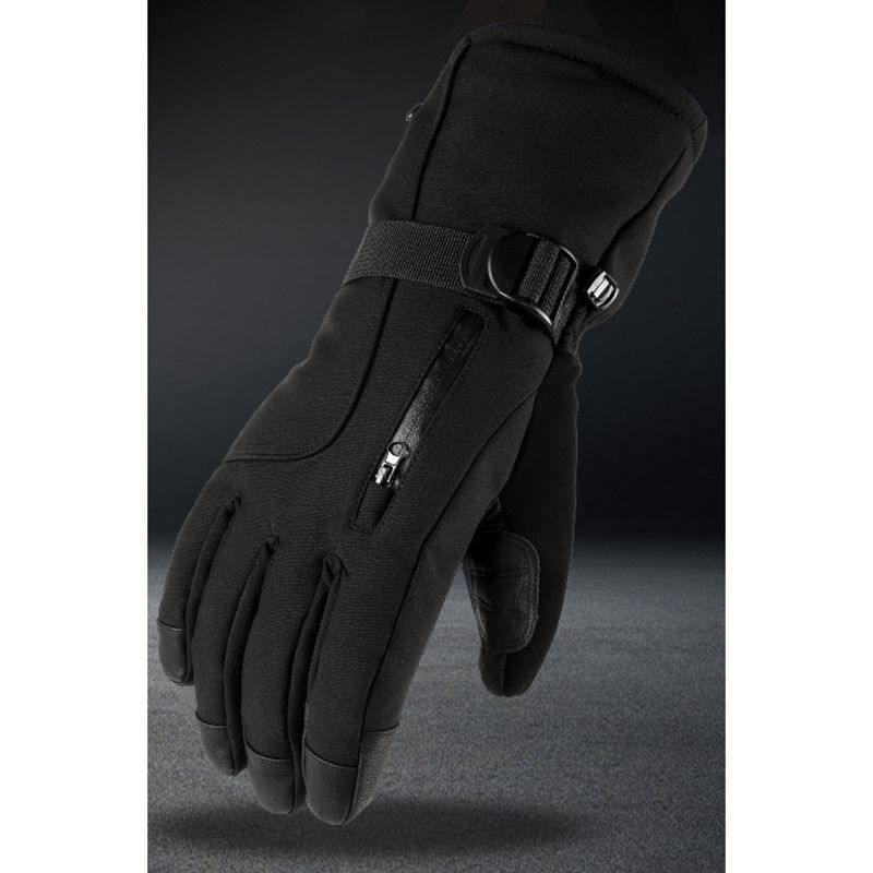 Wasserdicht Winddicht Warm Verdickt Fünf-Finger Outdoor Wandern Motorrad Amerikanische Baumwolle Ski Handschuhe_voghion.com