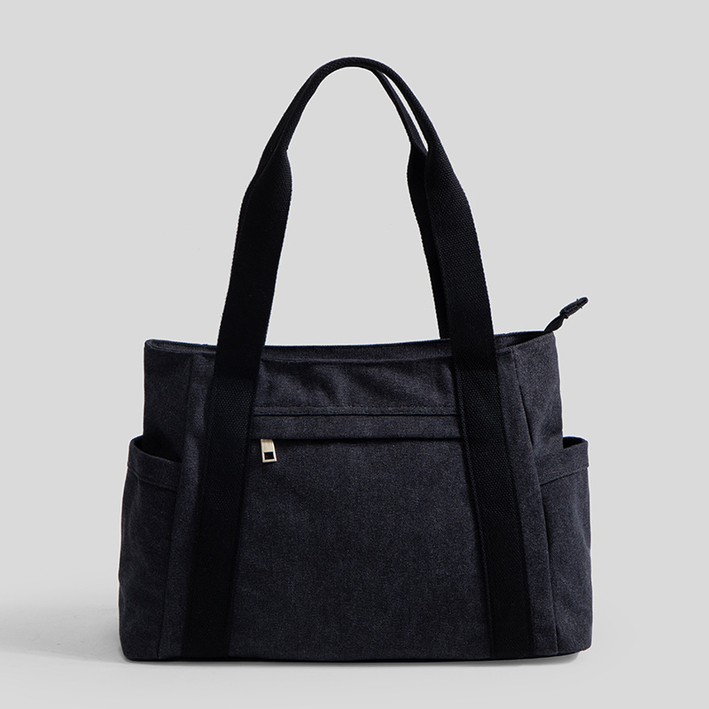 Large Capacity For Women, Single Shoulder Casual Tote Bag, Simple Handbag, Canvas Bag Guangzhou_voghion.com