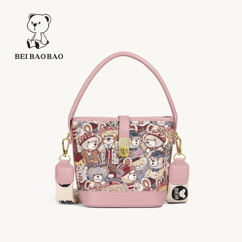 Beibao Large Capacity Bucket Niche Design Handbag Versatile Women's Single Shoulder Crossbody Bag_voghion.com