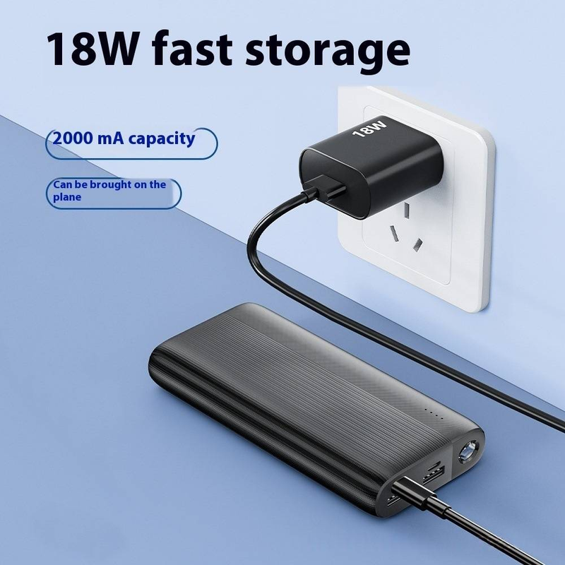 20000mAh Açık Hava Güç Bankası - 22.5W Hızlı Şarj, Darbeye Dayanıklı ve Suya Dayanıklı, Çift USB Çıkışı, LED El Feneri_voghion.com