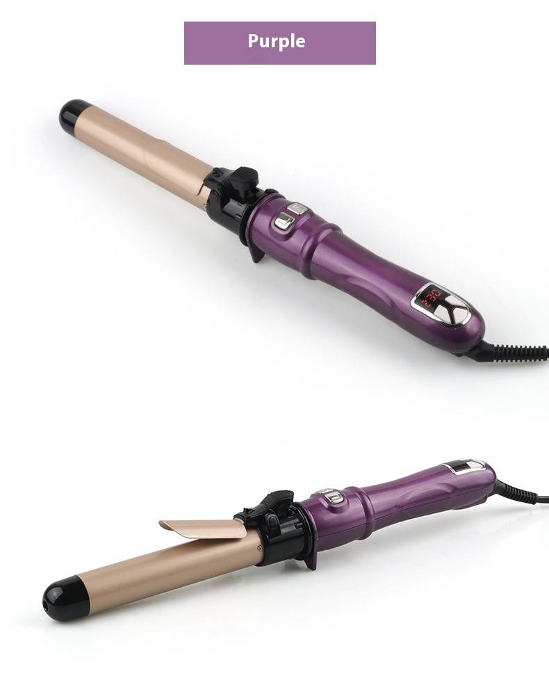 Modelador e chapinha de cerâmica turmalina de 10 temperaturas - 25 mm, voltagem dupla (110 V/220 V), para uso mundial, com certificação CE/FCC/ROHS_voghion.com