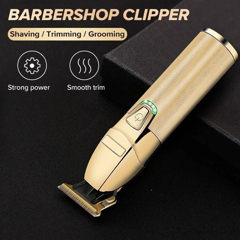 Professional Hair Clipper – Ultra-Quiet (36dB), Waterproof & Cordless For Men’s Grooming, Baby & Salon Use (Gold Edition)_voghion.com