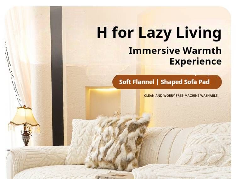 Fodera per cuscino del divano in morbido velluto – Cuscino antiscivolo a righe per divani componibili (bianco crema, grigio, verde, beige chiaro)_voghion.com